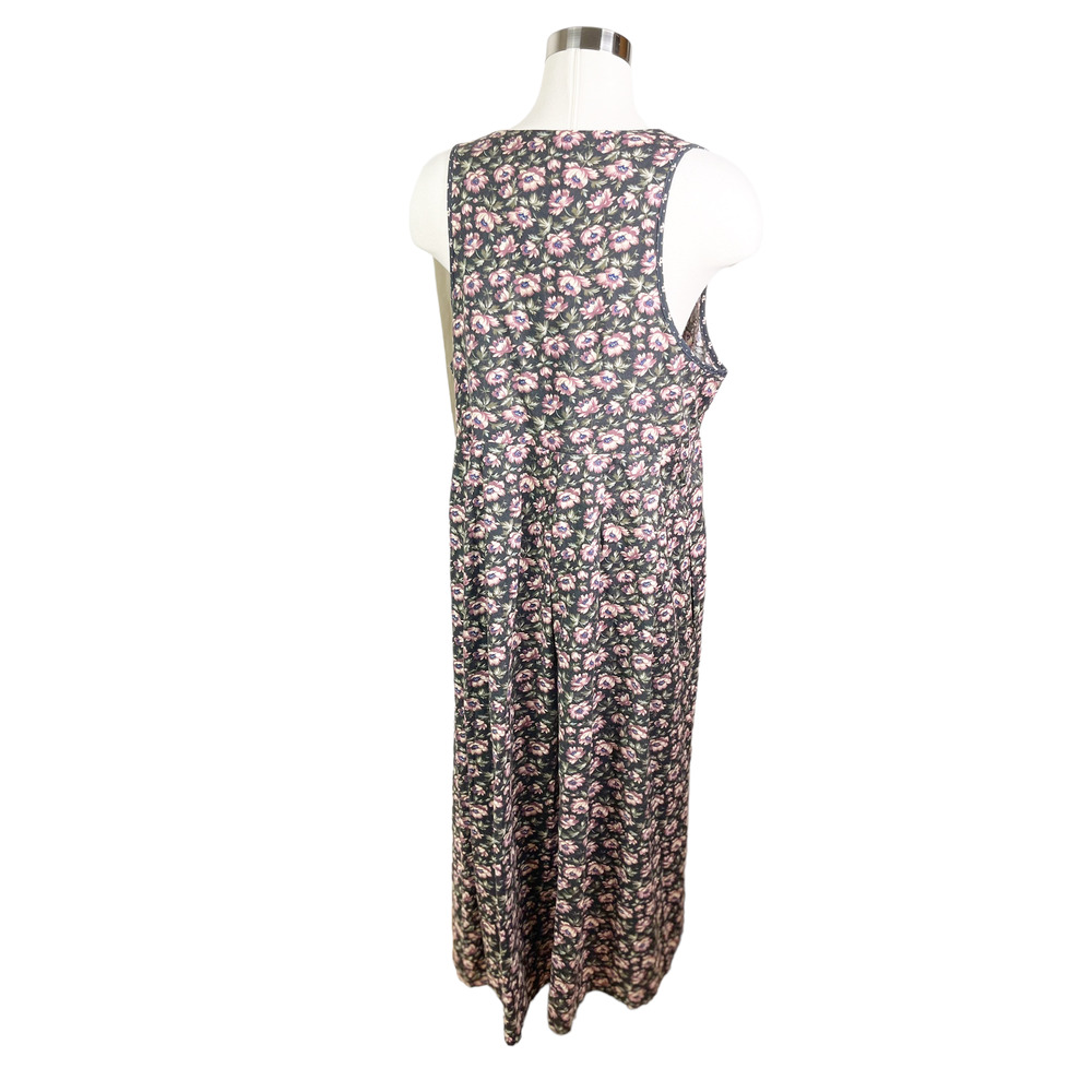 Express Floral Vintage 1990's Jumper Dress - Cottagecore Bohemian Retro Remix - Picture 7 of 8